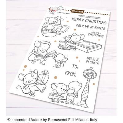 Impronte d’Autore Clear Stamps - Christmas Mice